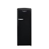 Vertikaler Kühlschrank Retro Vintage Schwarz 218L RF218RNA++ FrigeluX