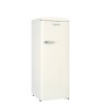 Vertikaler Retro Vintage Creme Kühlschrank 218L RF218RCA++ FrigeluX
