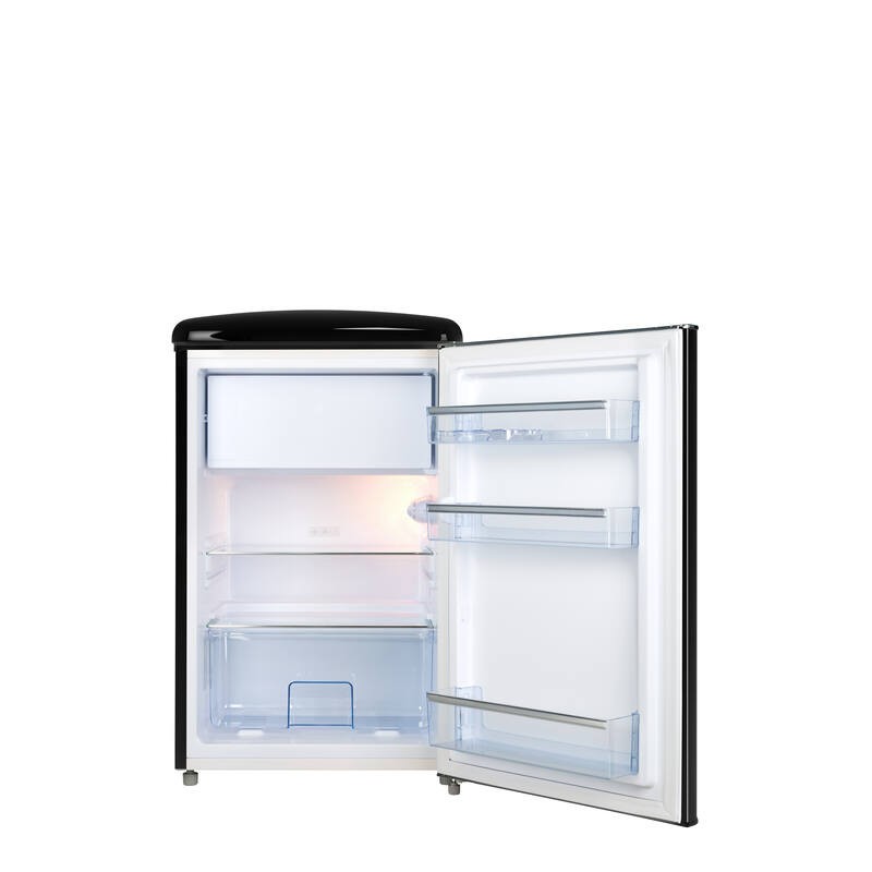 Retro Vintage Schwarzer Tischkühlschrank 108L R4TT108RNE - FrigeluX