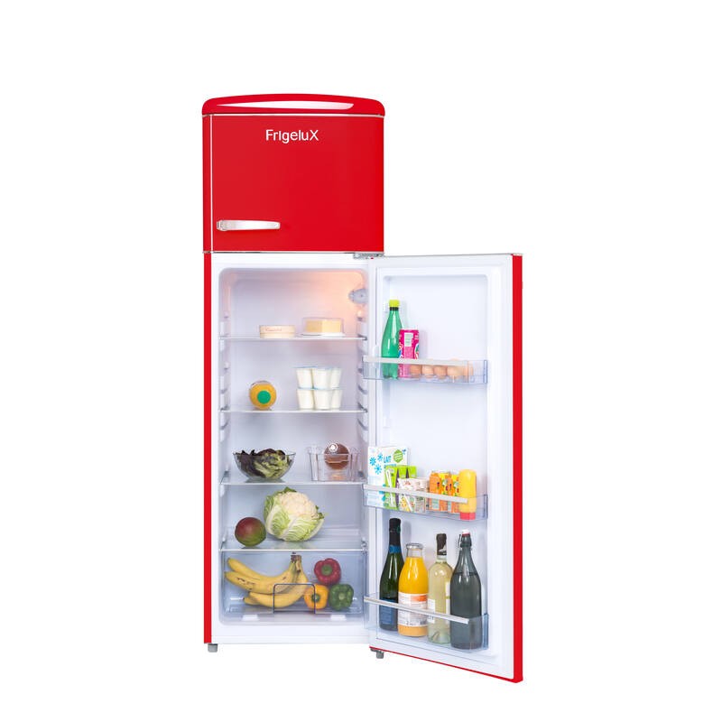 Retro Vintage Roter Kühlschrank 2 Türen RFDP246RRA++ 245L - Frigelux