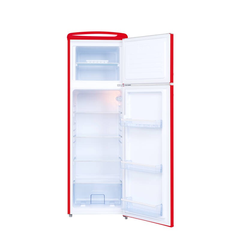 Retro Vintage Roter Kühlschrank 2 Türen RFDP246RRA++ 245L - Frigelux