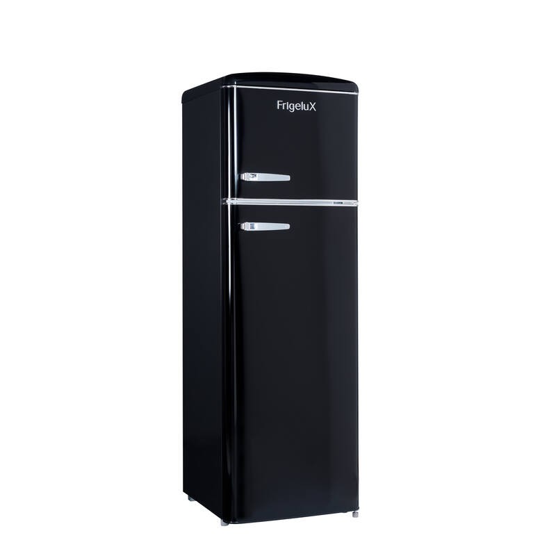 Retro Vintage Schwarzer Kühlschrank 2 Türen RFDP246RNA++ 245L - FrigeluX