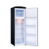Retro Vintage Schwarzer Kühlschrank 2 Türen RFDP246RNA++ 245L - FrigeluX