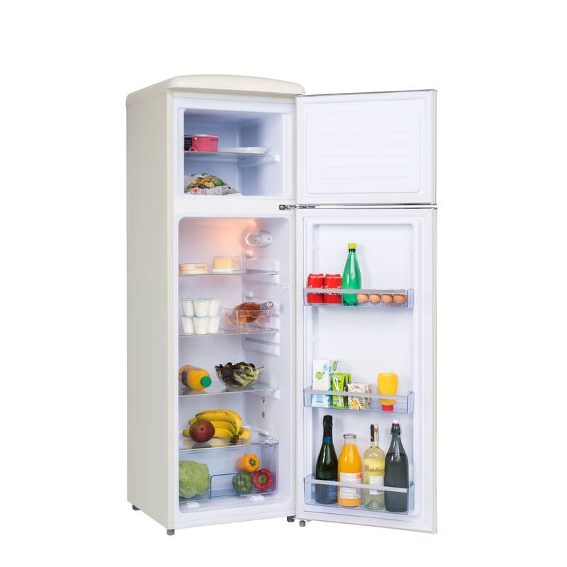 Retro Vintage Creme Kühlschrank 2 Türen RFDP246RCA++ 245L - FrigeluX