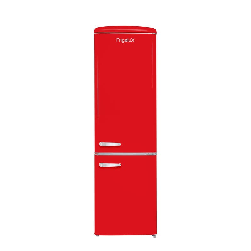 Retro Vintage Red Combinated Refrigerator 244L CB255RRA++ FrigeluX
