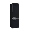 Retro Vintage Schwarzer Kombi-Kühlschrank 244L CB255RNA++ FrigeluX
