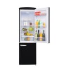 Retro Vintage Schwarzer Kombi-Kühlschrank 244L CB255RNA++ FrigeluX