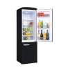 Retro Vintage Schwarzer Kombi-Kühlschrank 244L CB255RNA++ FrigeluX