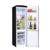 Retro Vintage Schwarzer Kombi-Kühlschrank 244L CB255RNA++ FrigeluX