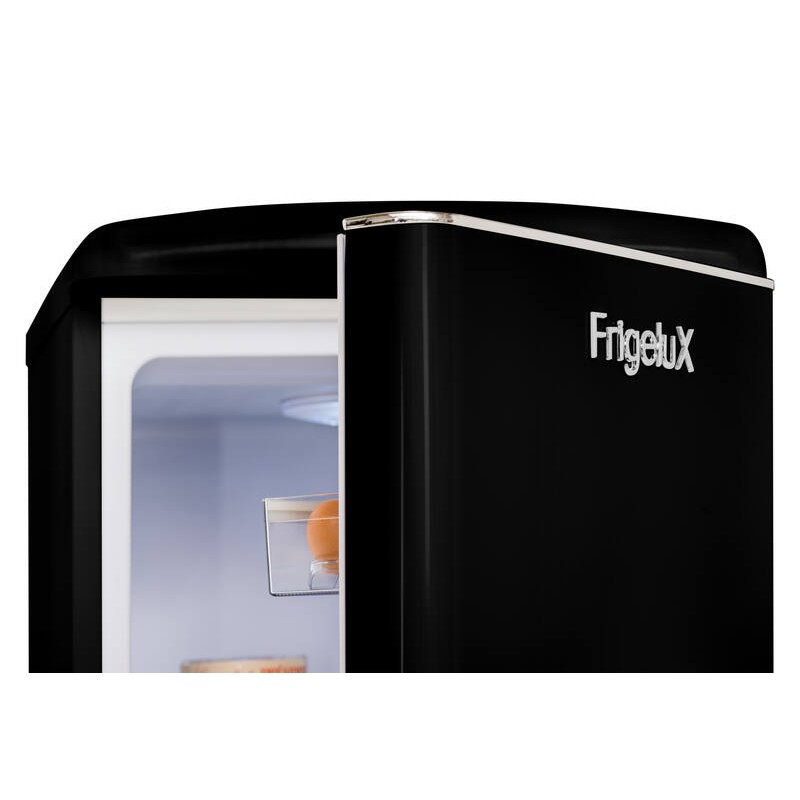 Retro Vintage Schwarzer Kombi-Kühlschrank 244L CB255RNA++ FrigeluX