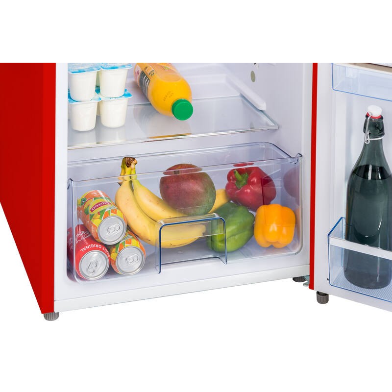 Retro Vintage Roter Kühlschrank 2 Türen RFDP246RRA++ 245L - Frigelux