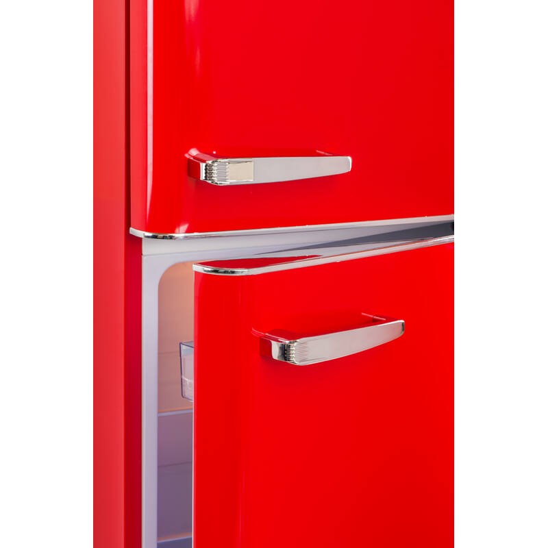 Retro Vintage Roter Kühlschrank 2 Türen RFDP246RRA++ 245L - Frigelux