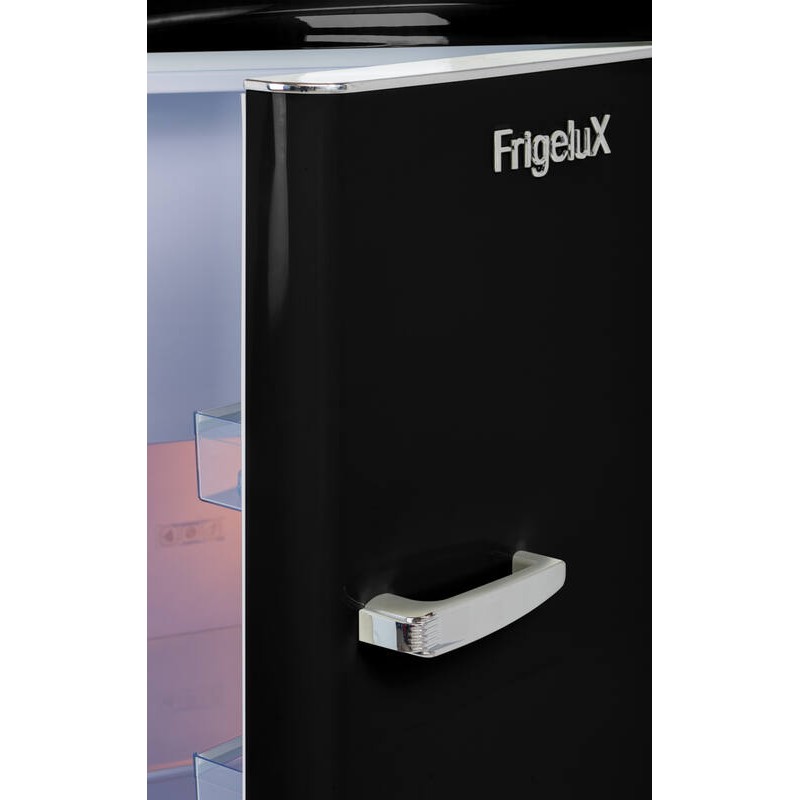 Vertikaler Kühlschrank Retro Vintage Schwarz 218L RF218RNA++ FrigeluX
