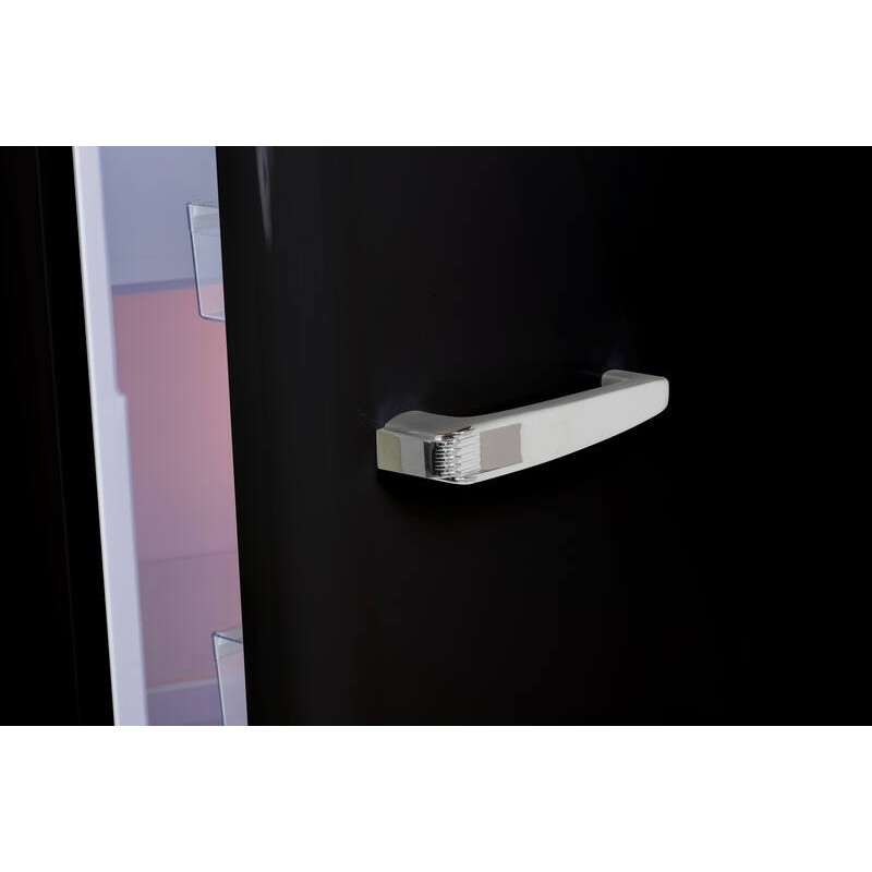 Vertikaler Kühlschrank Retro Vintage Schwarz 218L RF218RNA++ FrigeluX